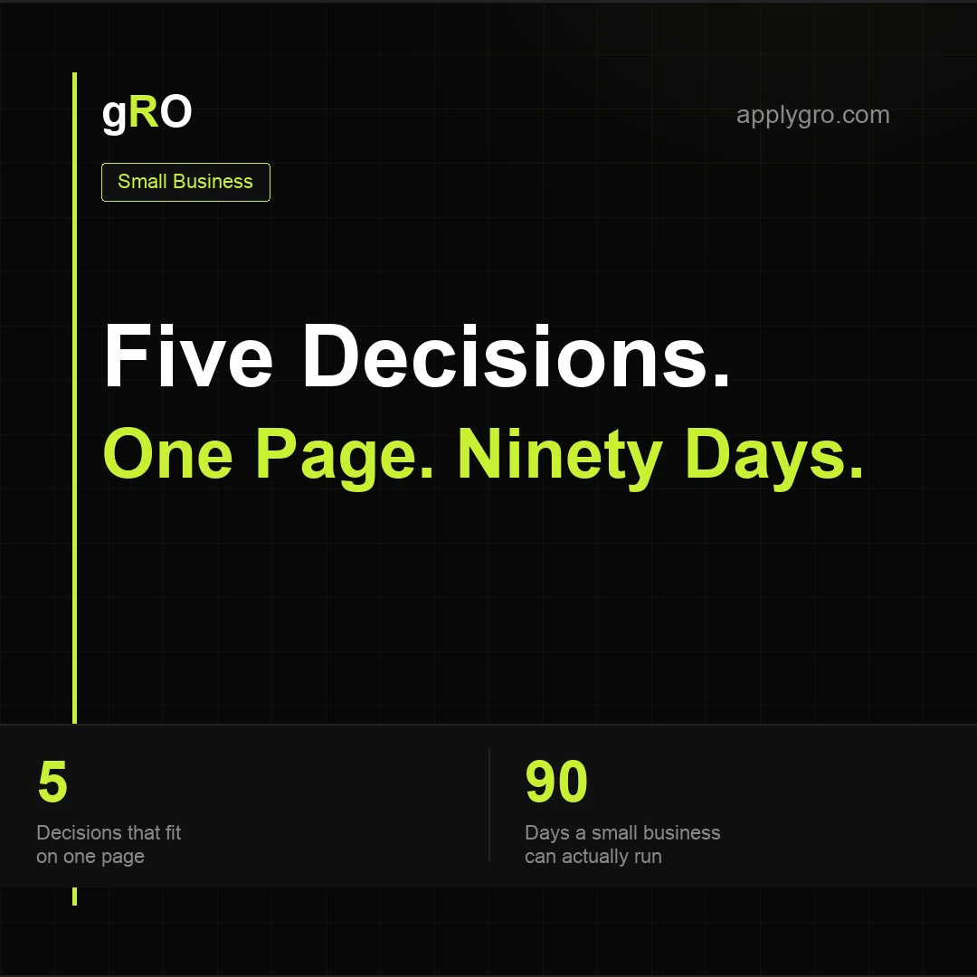 The One-Page Marketing Strategy for a Business That Cannot Waste a Dollar